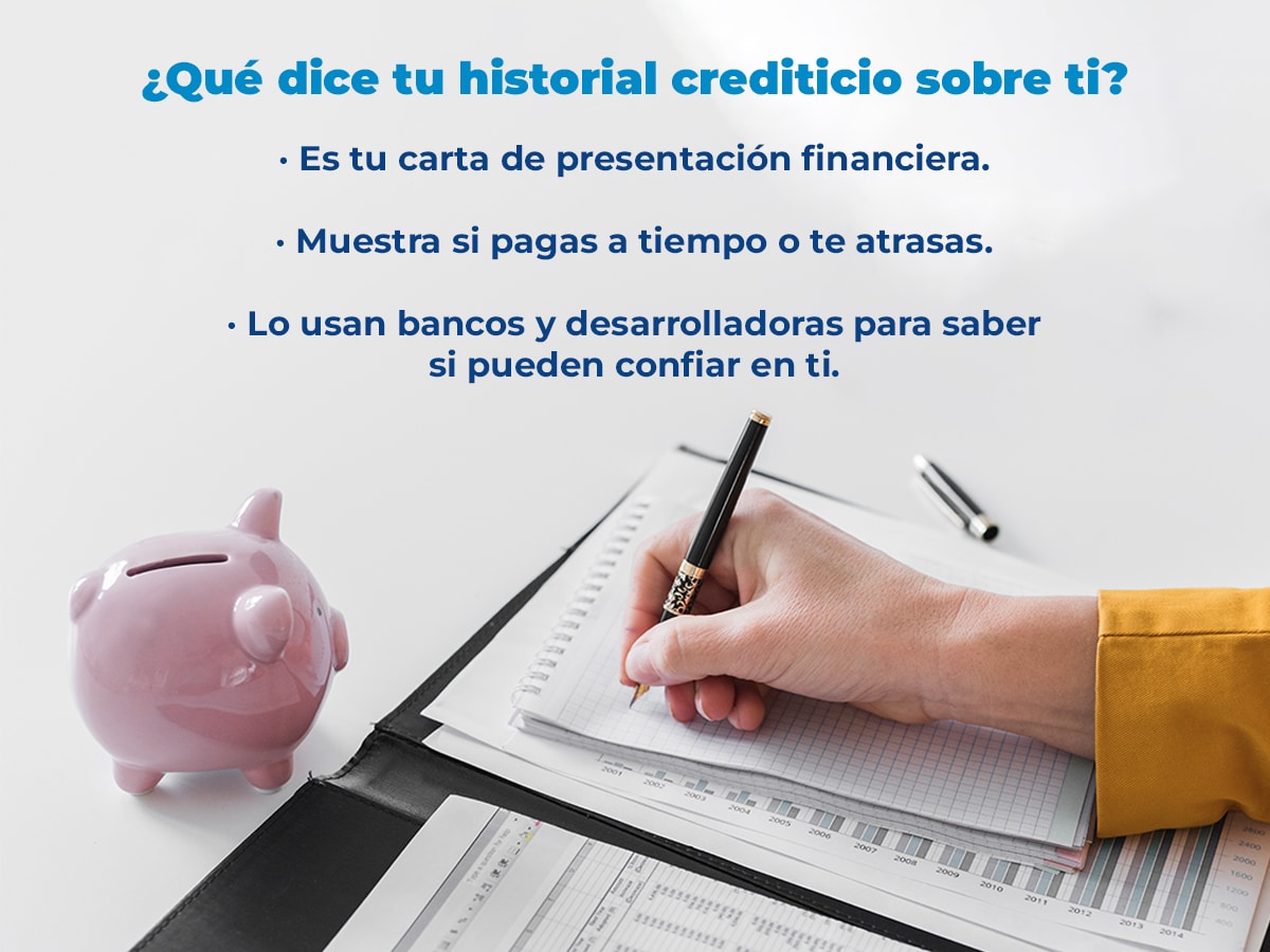 Reporte de historial crediticio con buena calificación