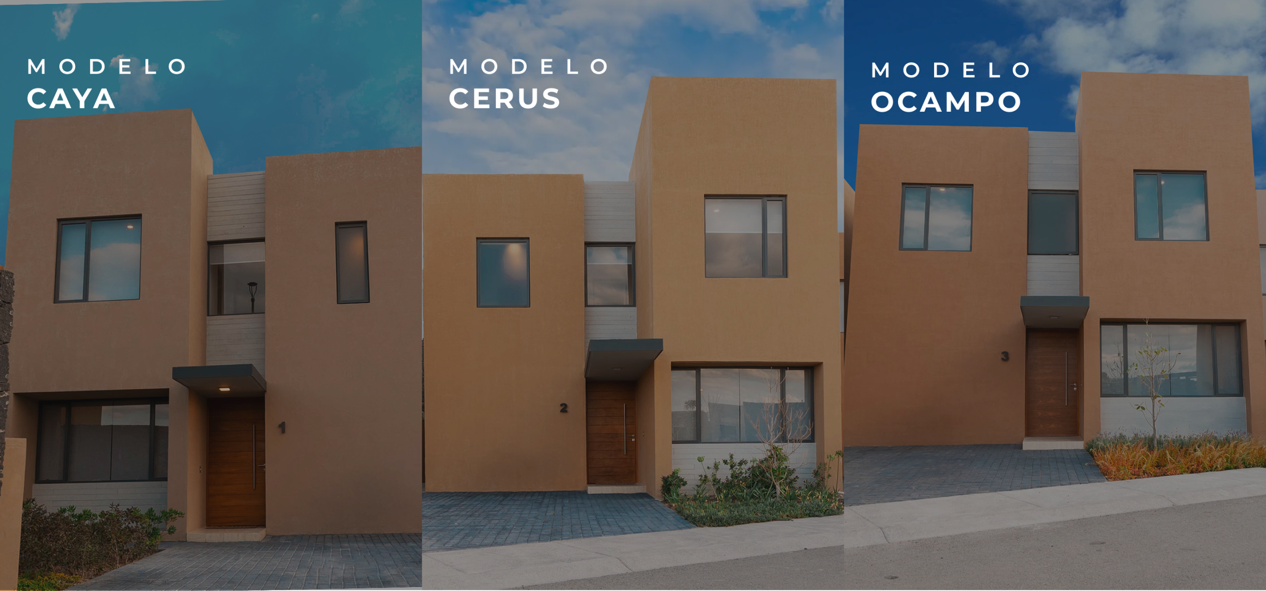 Modelos de casas de Paseo Pitahaya. Casas en Zibatá, Querétaro