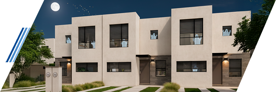 Imagen de casas embrujadas en México.