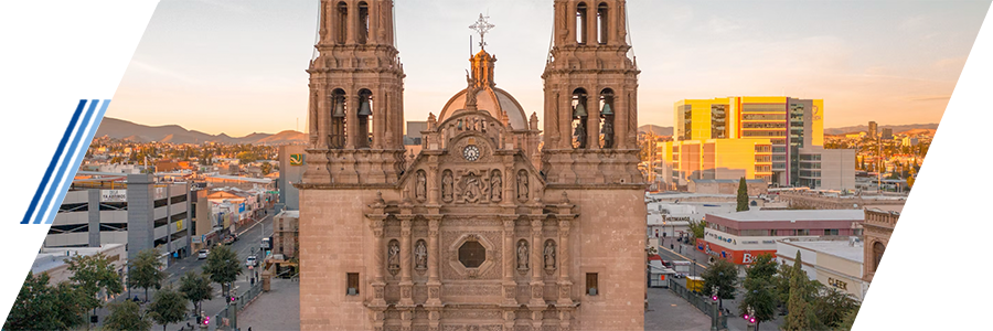 vivir en Chihuahua. Catedral en la ciudad.