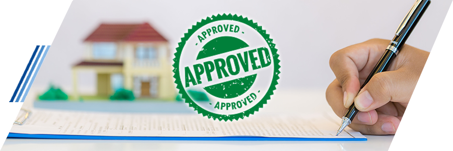 Aprobación de una casa, en el proceso de cubrir los gastos notariales.